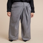 Draped Pleat Detail Trouser image number null