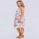 Button-Front Empire Sleeveless Knit Dress image number null