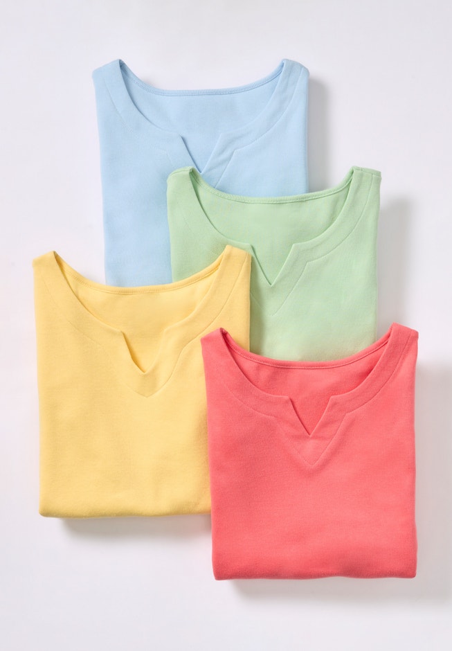Notch Neck Soft Knit Tunic image number 3