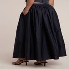 Taffeta Full Maxi Skirt image number null