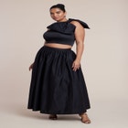Taffeta Full Maxi Skirt image number null