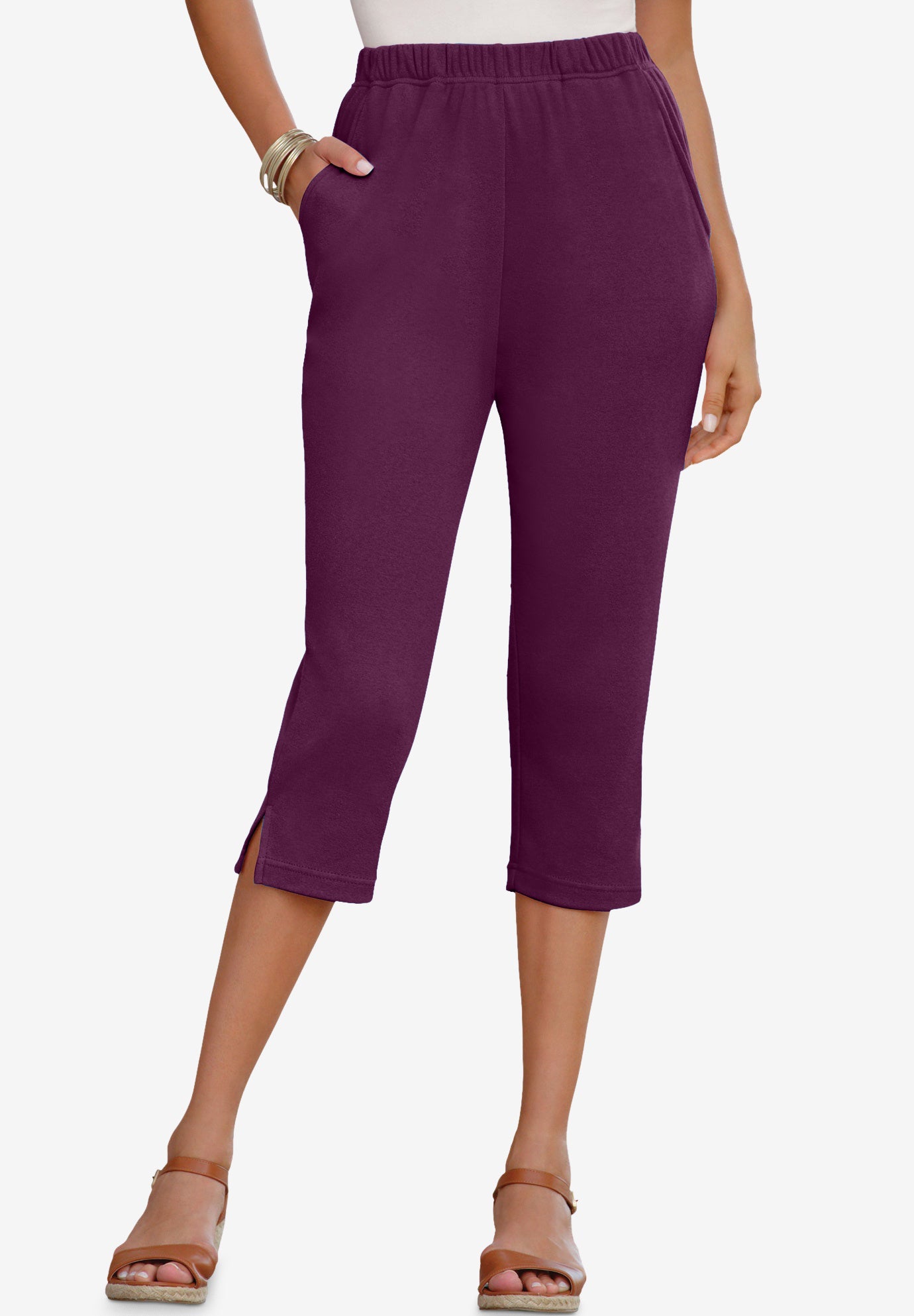 Soft Knit Capri Pant | ELOQUII