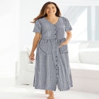 Long Seersucker Lounger image number null