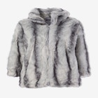 Plus Size Mid-Length Hooded Faux Fur Coat image number null
