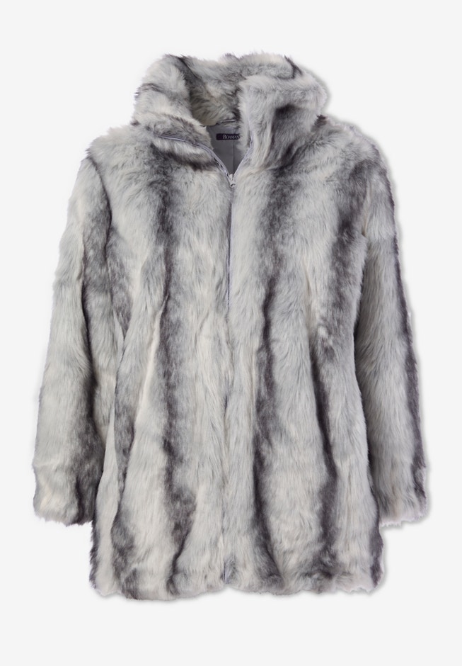 Short Faux Fur Coat image number 4