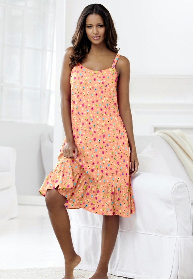 Sleeveless Knit Chemise Sleepshirt image number 5