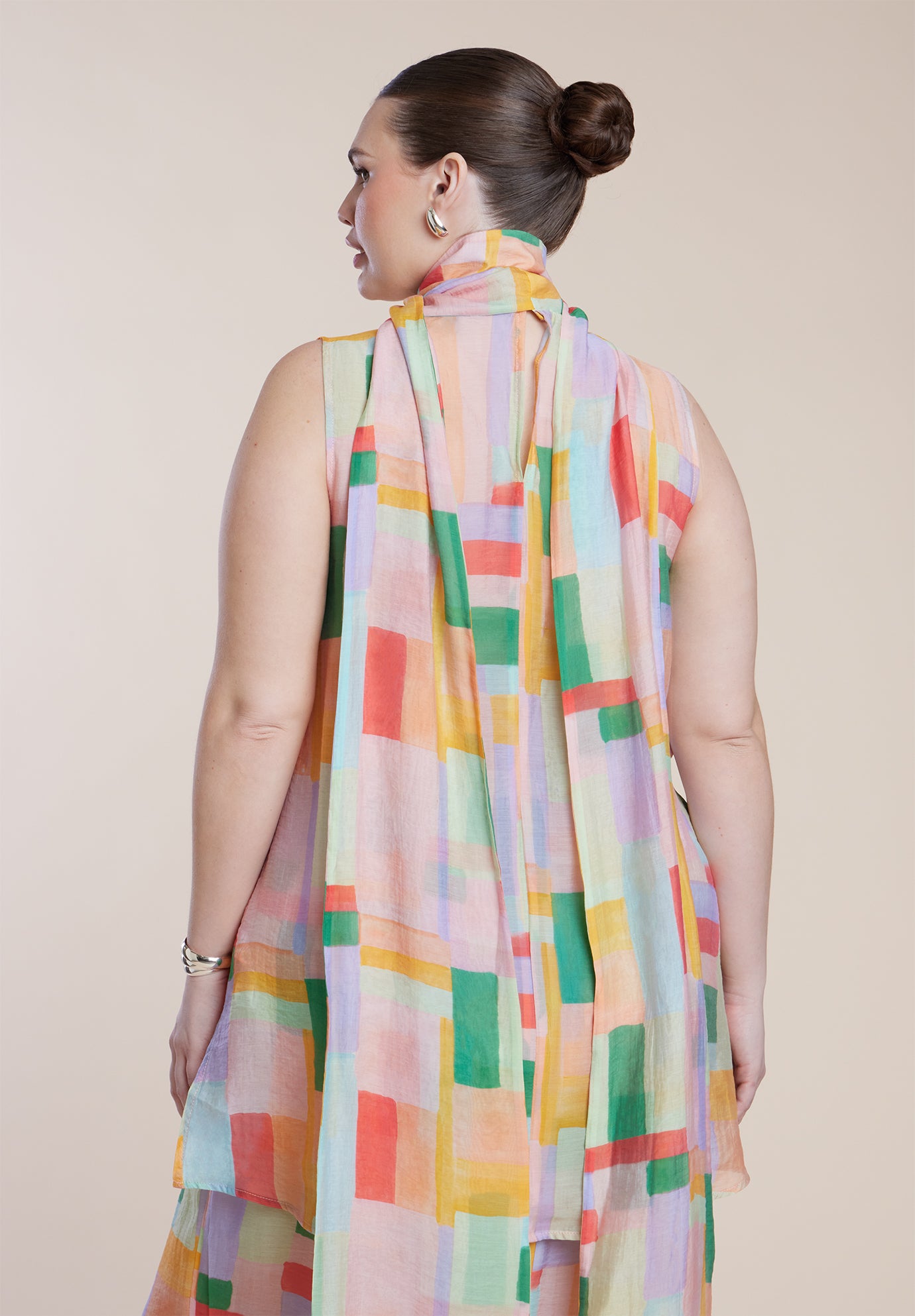 Sheer Neck-Tie Tunic image number 3