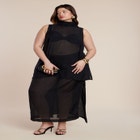 Sheer Neck-Tie Tunic image number null