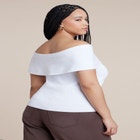 Twisted Off The Shoulder Sweater image number null