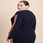 Lurex Stripe Cardigan image number null