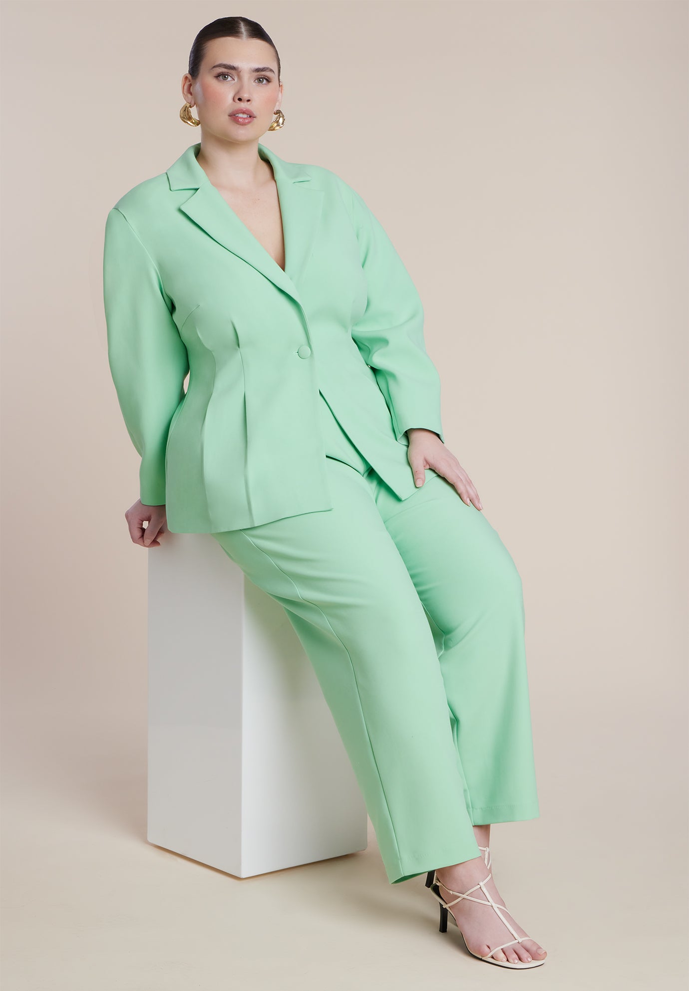 Pleat Waist Blazer image number 2