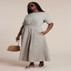 Asymmetrical Neck A-Line Dress image number null