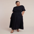 Asymmetrical Neck A-Line Dress image number null