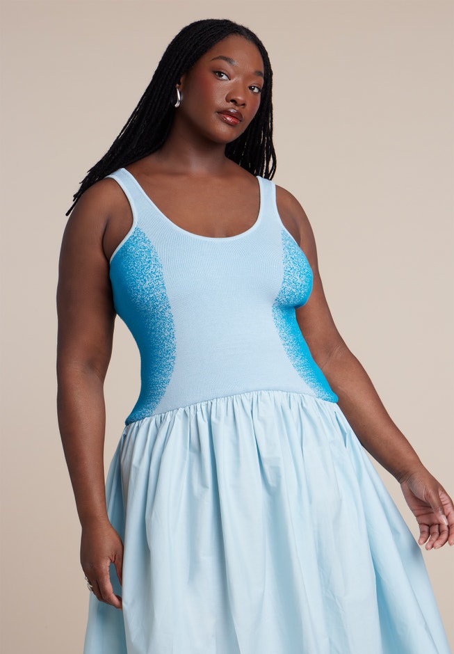 Flare Skirt Tank Dress image number 1