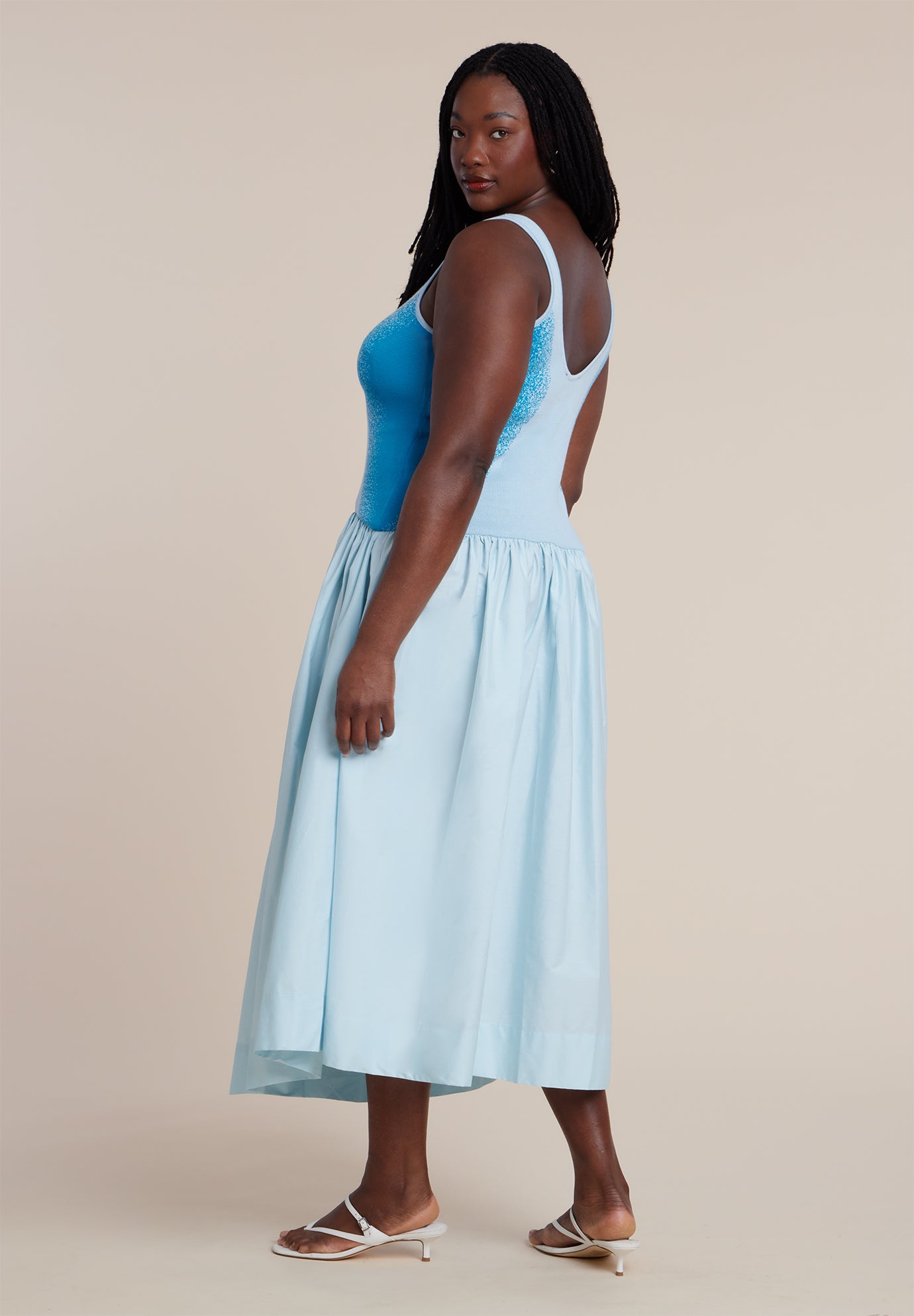 Flare Skirt Tank Dress image number 2