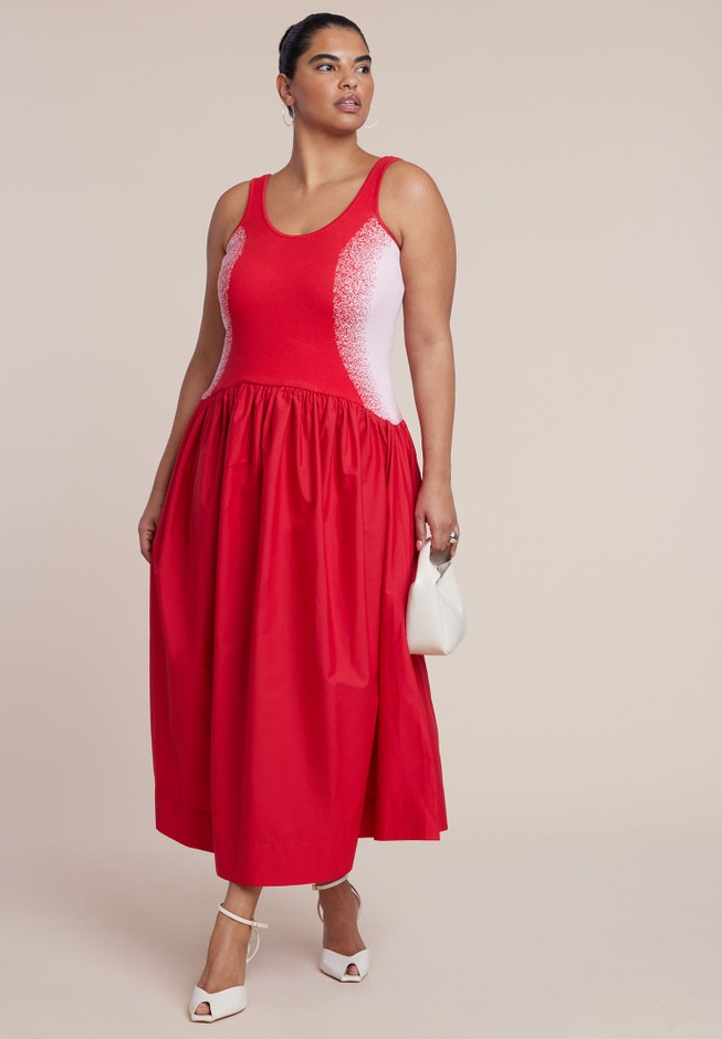 Flare Skirt Tank Dress image number 1