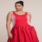 Flare Skirt Tank Dress image number null