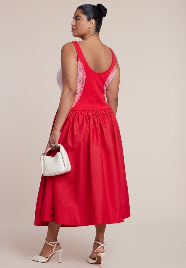 Flare Skirt Tank Dress image number 3