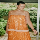 Layered Pailette Maxi Dress image number null