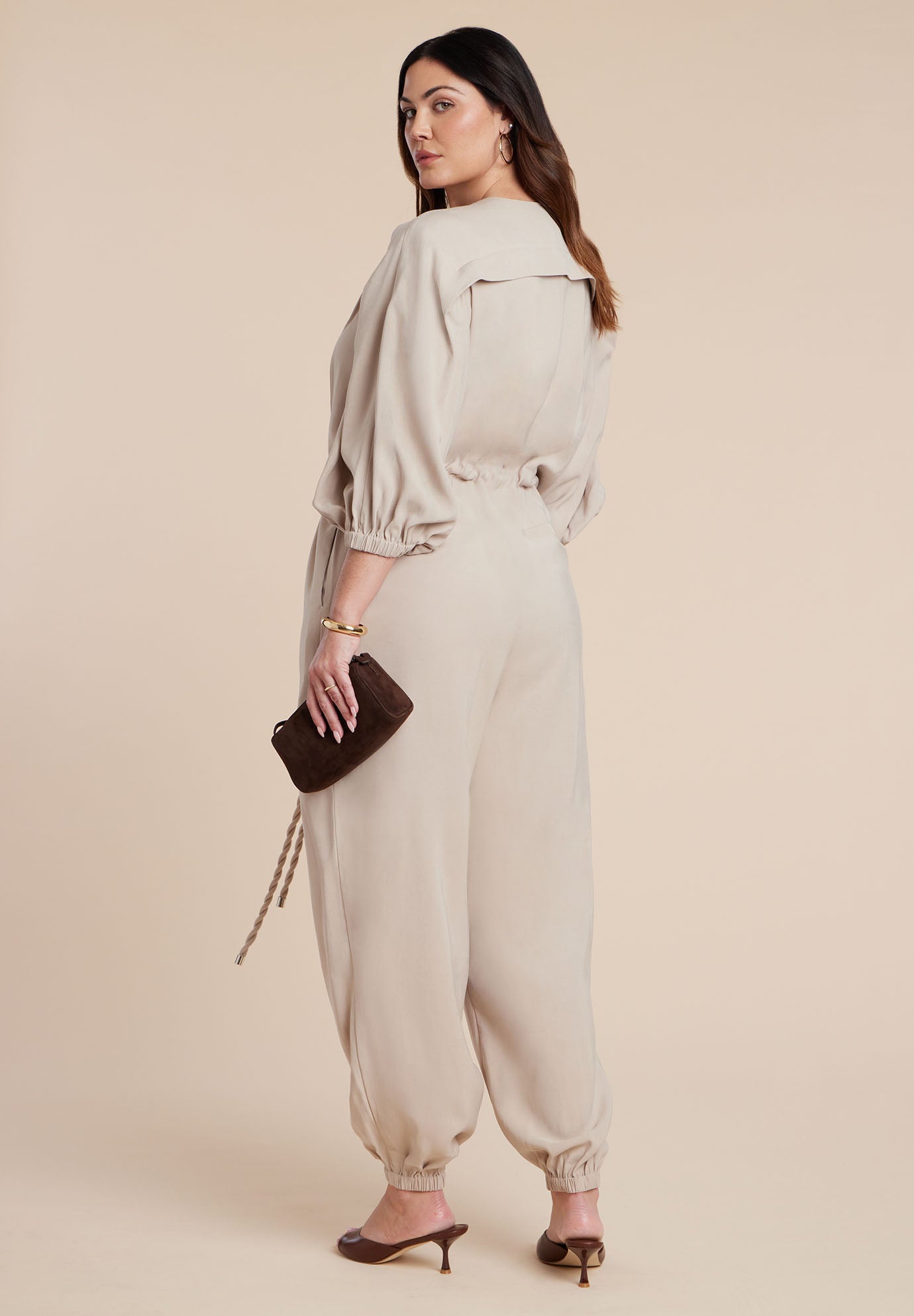 Jumpsuit W Cord Tie image number 3