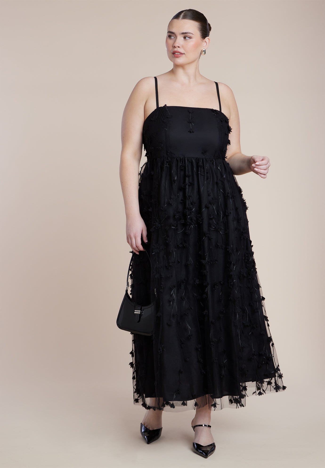 Floral Applique Dress image number 1