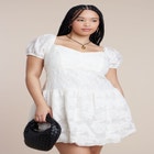 Textural Mini Bubble Dress image number null