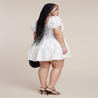 Textural Mini Bubble Dress image number null