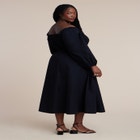 Long Sleeve Smocked Maxi Dress image number null