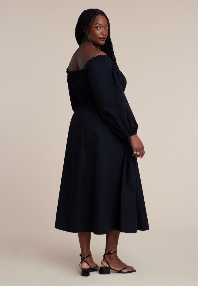 Long Sleeve Smocked Maxi Dress image number 3
