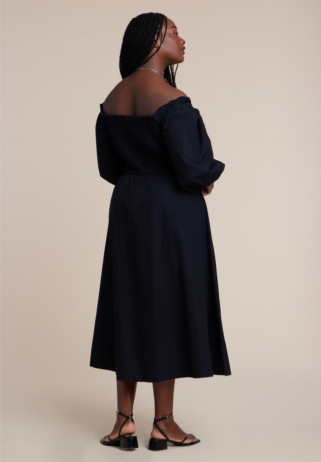 Long Sleeve Smocked Maxi Dress image number 4