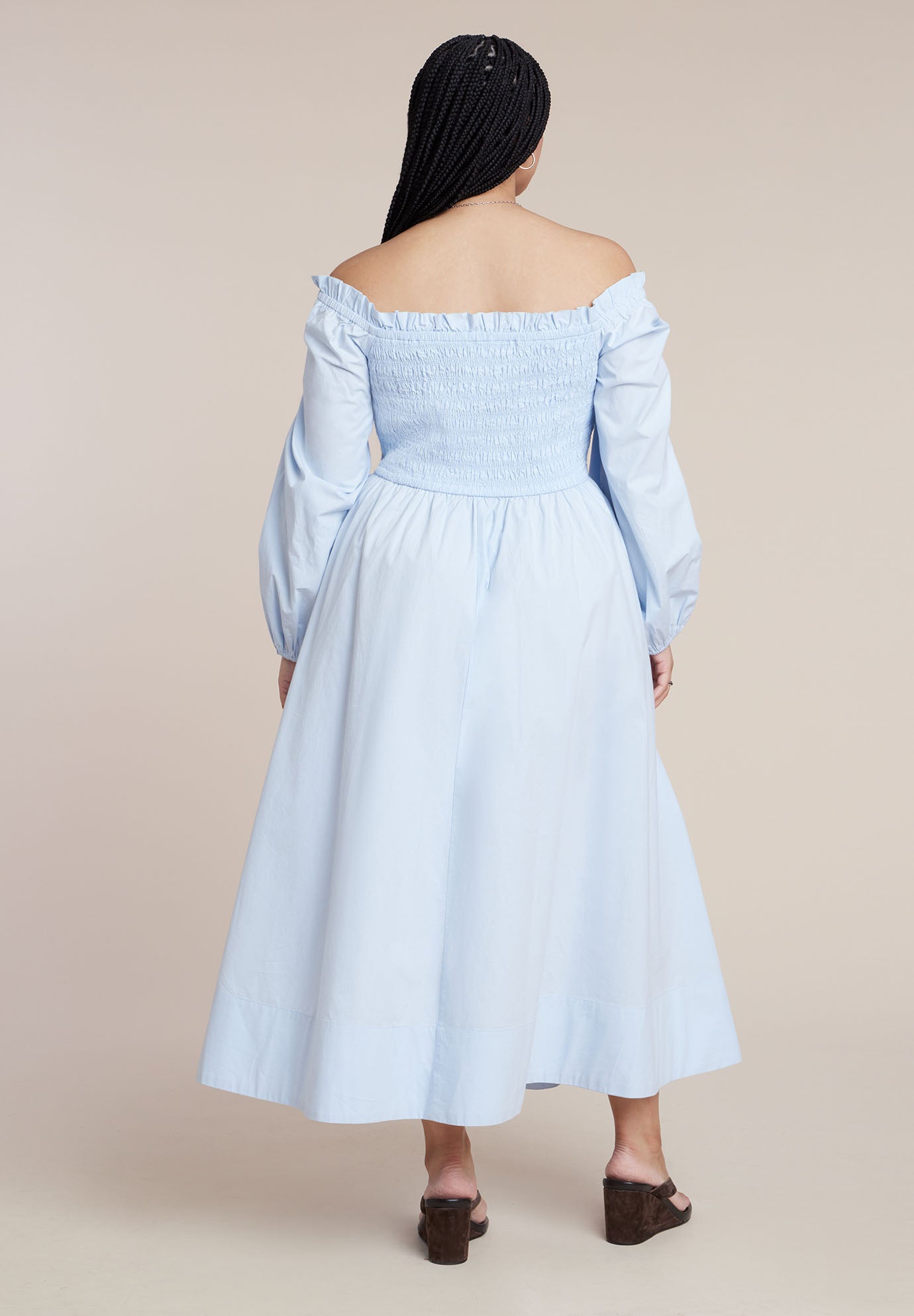 Long Sleeve Smocked Maxi Dress image number 2