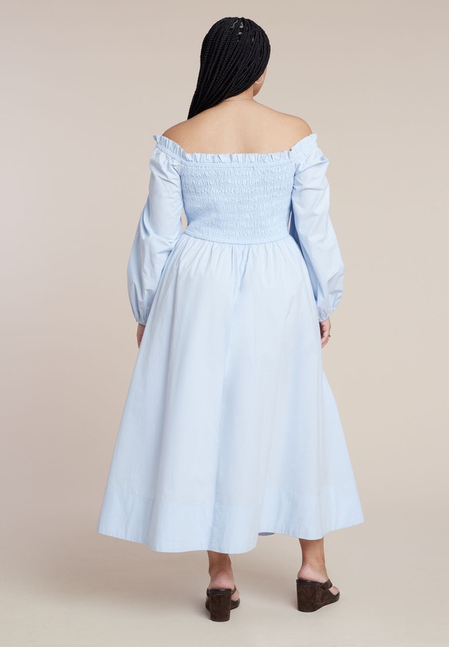 Long Sleeve Smocked Maxi Dress image number 2
