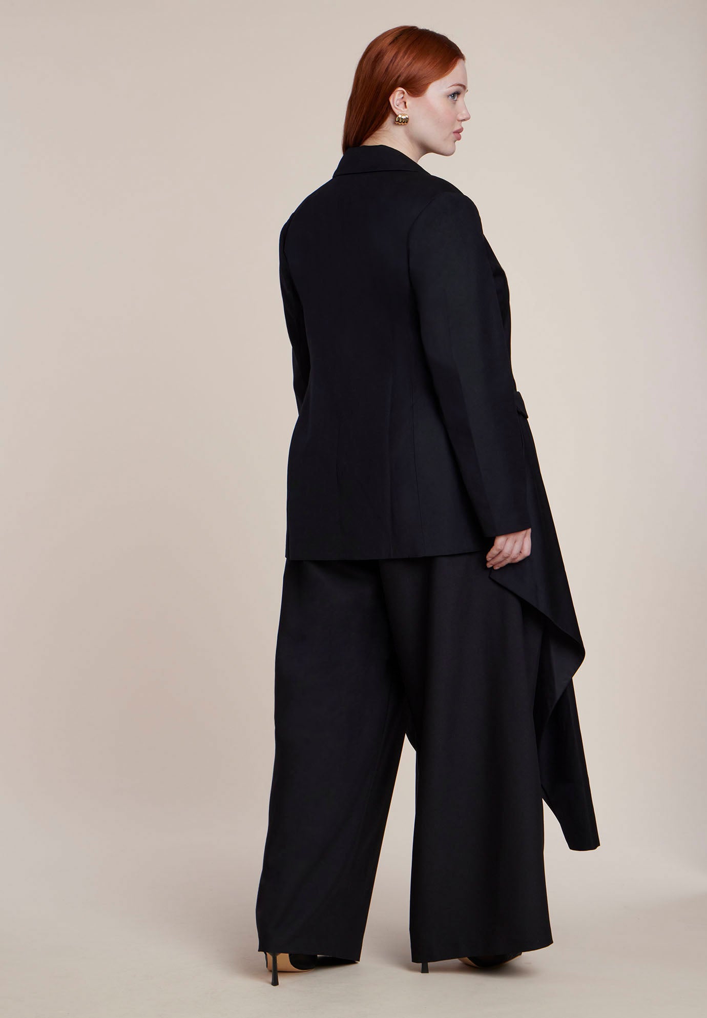 Draped Strong Shoulder Blazer image number 2
