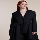 Draped Strong Shoulder Blazer image number 3