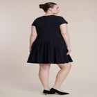 Button Detail Pleated Mini Dress image number null