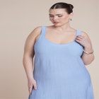 Contrast Hem Sweater Dress image number null