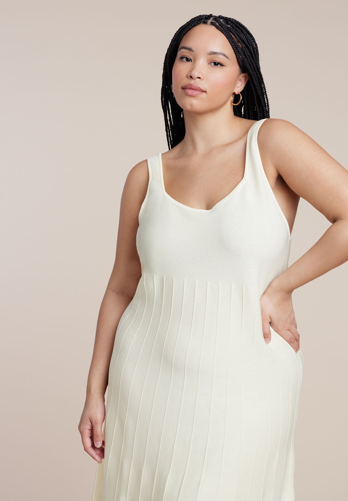 Contrast Hem Sweater Dress image number 2