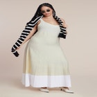 Contrast Hem Sweater Dress image number null