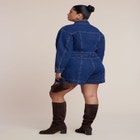 Denim Romper image number null