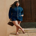 Denim Romper image number null