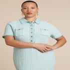 Stitch Detail Sweater Dress image number null