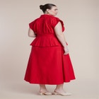 Peplum Poplin Shirt Dress image number null