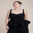 Peplum Barrel Leg Jumpsuit image number null