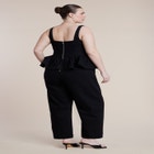 Peplum Barrel Leg Jumpsuit image number null