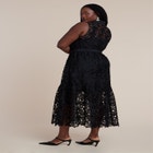 Lace Dress With Buttons & Collar image number null