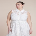 Lace Dress With Buttons & Collar image number null