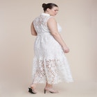 Lace Dress With Buttons & Collar image number null