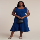 Denim Trumpet Dress image number null