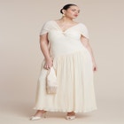 Twist Detail Pleated Chiffon Dress image number null