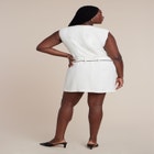 Belted Tweed Mini Dress image number null